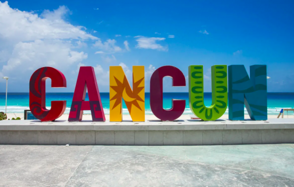 letreiro de cancún